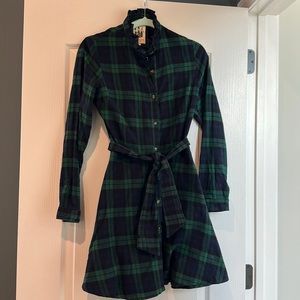Kiel James Patrick Flannel Dress in Mistletoe